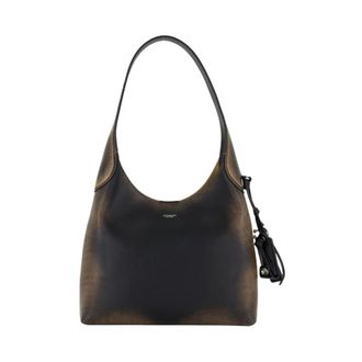 Coach Shoulder Bags, female, Brown, Size: ONE SIZE Brown Leather Shoulder Bag