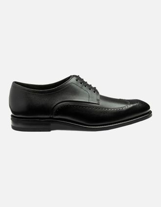 Loake Mens Loake Bale Derby Punched Brogue Black - Size: 10