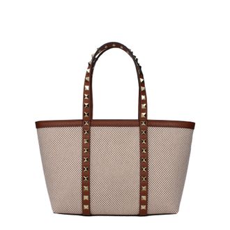 Valentino Garavani Donnas Borse Tessuto Beige/Marrone