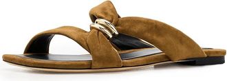 Vince Vilma Slide Sandals Womens Sandals Elmwood : 7.5 M, Leather/Suede