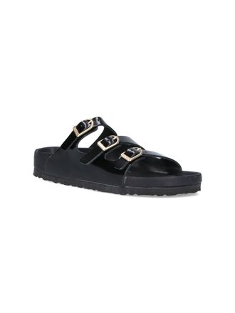 Birkenstock Womens Sandals Black Leather