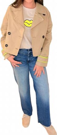 Lisa Todd Womens In Trench Jacket In Beige