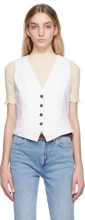 Rag & Bone White Priya Vest