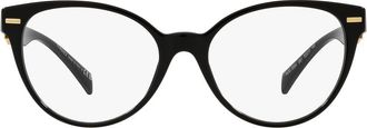 Versace 55mm Cat Eye optical glasses in Black at Nordstrom