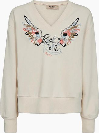 Mos Mosh Mos Mosh Womens Cosette spring sweatshirt - Tan - Size: 18/16