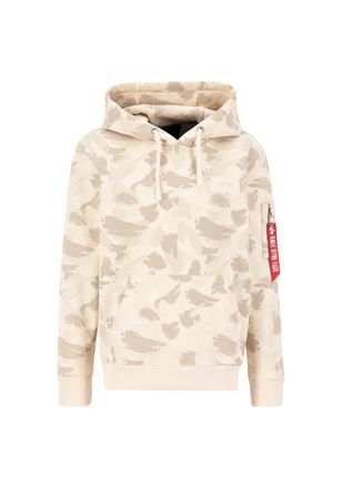 Alpha Industries Hoodie ALPHA INDUSTRIES Backprint Hoodie Camo, Herren, Gr. M, beige (sand camo), Obermaterial: 80% Baumwolle, 20% Polyester, regular fit, Sweatshirts 