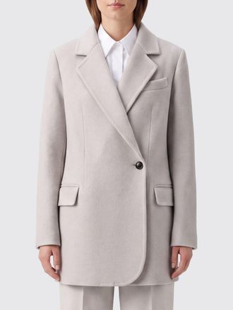 Brunello Cucinelli Short Double-Breasted Pure Merino Wool Blazer with Peak Lapels