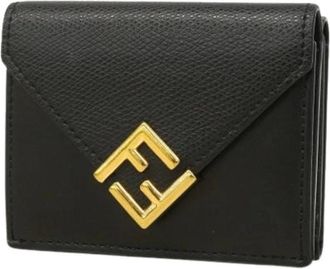 Fendi Pre-owned Wallets, female, Black, Size: ONE SIZE Pre-owned Leather wallets