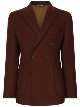 Dolce & Gabbana Portofino virgin-wool blazer - men - Virgin Wool/Polyamide - 52 - Red