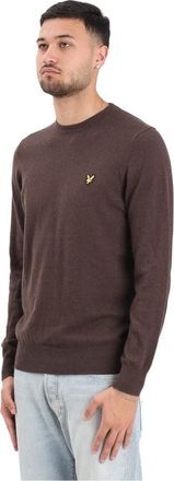 Lyle & Scott Maglioncino girocollo - Heren - Ronde hals truien - Bruin - S - Truien & Vesten