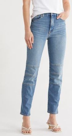 Good American Good Classic Knee Detail Skinny Jeans in Indigo760 at Nordstrom Rack, Size 00
