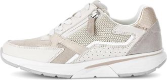 Gabor Schoenen, Dames, Beige, 38 1/2 EU, Leer, Sneaker low
