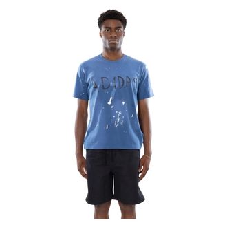 adidas 007 Short Sleeve Tee - Heren - Sportshirts - Blauw - S - Katoen - Fitness