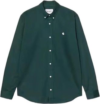 Carhartt Work in Progress L/S Madison Shirt - Heren - Casual Overhemden - Groen - S - Katoen - Overhemden