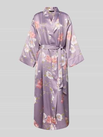 Lauren Ralph Lauren Kimono mit Bindegürtel in Flieder, Größe L