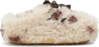 Moon Boot EVX Curly Mules - Dames - Pantoffels - Beige - 39 EU - Polyester - Schoenen