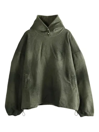 Thug Club textured hoodie - Green
