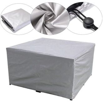 OEM Funda Impermeable Para Muebles De Jard&iacute;n Y Patio, Para Lluvia Y Nieve, Para Sillas, Sof&aacute;s, Mesas Y Sillas, A Prueba De Polvo, 126x126x74cm-crezuo