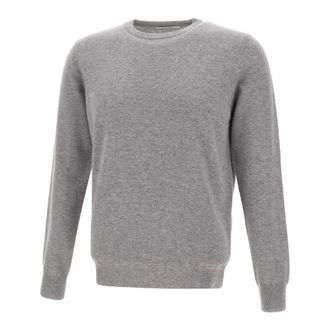 KANGRA Cashmere Knitwear, male, Gray, S, Cashmere Jumper