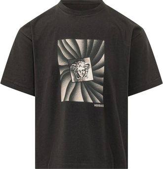 Versace Hombre, Camisetas, Negro, Talla: S