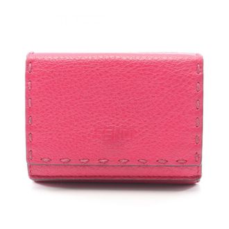 Fendi Pink Leather Wallet (Tri-Fold) (Pre-Owned)