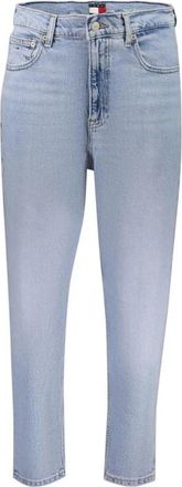 Tommy Hilfiger High Rise Straight Jeans - Dames - Regular Fit Jeans - Blauw - W27 L30 - Katoen - Jeans