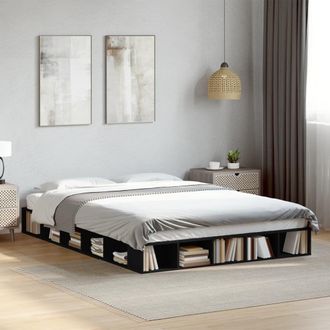 Berkfield Home Bed Frame without Mattress Black 160x200 cm