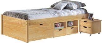 Dmora Cama Matrimonial Dsvensso, Cama Con Almacenamiento, Matrimonial, Marr&oacute;n