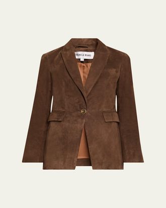 Veronica Beard Duane Suede Dickey Jacket