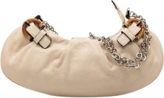 Ferragamo Pre-owned Mini Bags, female, Beige, Size: ONE SIZE Pre-owned Shoulder Bag