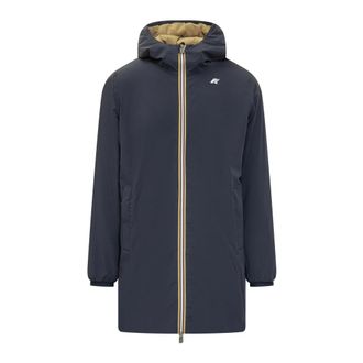 K-Way Jacob St Warm Reversible Parka - Heren - Parka Jassen - Blauw - 2XL - Polyester - Jassen