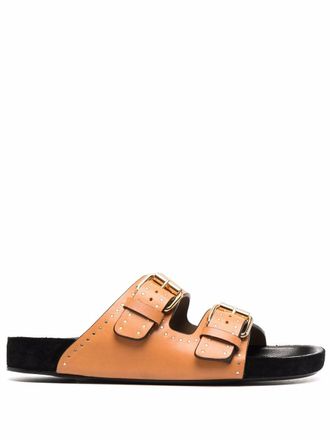 Isabel Marant Sandali Lennyo con borchie - Marrone