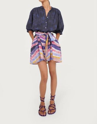 Chufy Kissa Organic Cotton Mini Dress In Kaia Navy