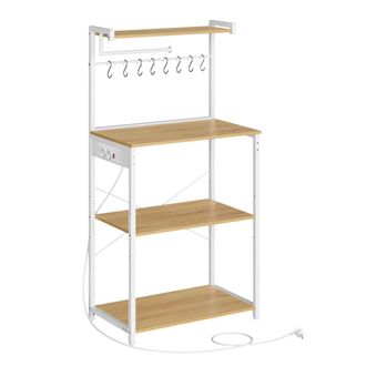 Vasagle Estanter&iacute;a de cocina de 4 niveles con enchufe m&uacute;ltiple