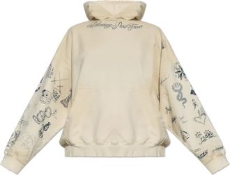 Balenciaga The Hoodie - Dames - Hoodies - Beige - XS - Katoen - Hoodies & sweatvesten