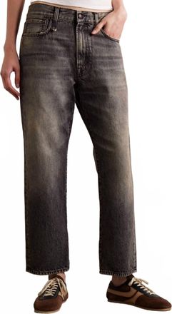 R13 Mid-Rise Boyfriend Jeans In Leyton Black