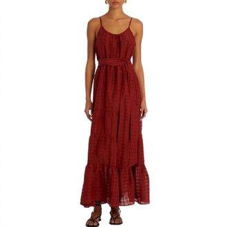 Marie Oliver Kinley Maxi Dress In Carmine