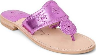 Jack Rogers Womens Original Jack Flat Sandal In Magenta