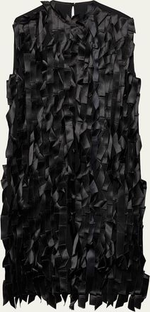 Prada Satin Bow Midi Dress