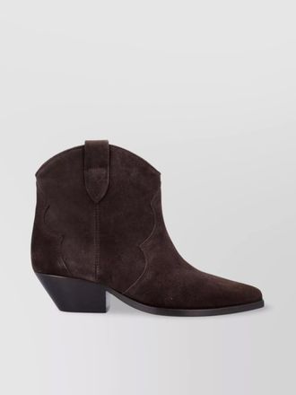 Isabel Marant suede cowboy ankle boots