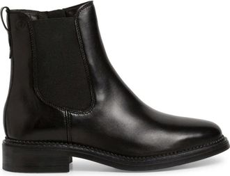 Tamaris Leren Chelsea Boot - Dames - Chelseaboots - Zwart - 38 EU - Leer - Schoenen