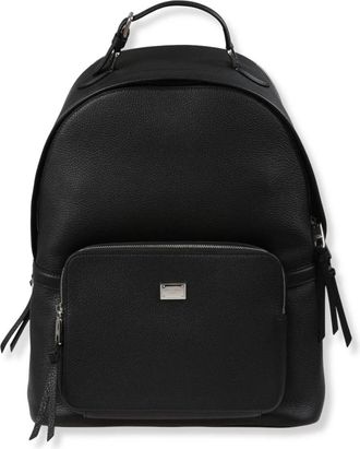 Dolce & Gabbana Zaino Vittoria - Heren - Rugzakken - Zwart - ONE Size - Leer - Tassen