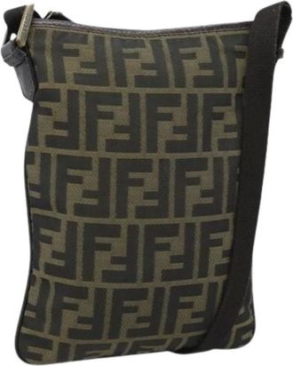 Fendi Pre-owned Zucca Canvas Shoulder Bag - - Pre-owned - Donna - Marrone - ONE SIZE