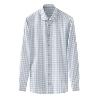 Eton Blauw Overhemd Lange Mouw - Heren - Casual Overhemden - Blauw - 6XL - Overhemden