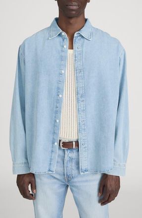 Frame Denim Classic Denim Button-Up Shirt in Sunday at Nordstrom, Size Xx-Large