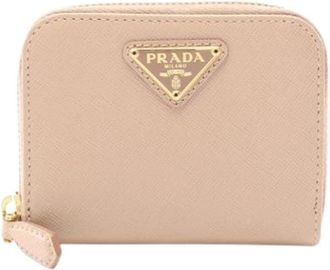 Prada Pre-owned Coin Purse - Dames - Vintage Accessoires - Beige - ONE Size - Leer - Vintage
