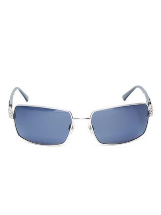 Chanel 2000s rectangle sunglasses - Silver