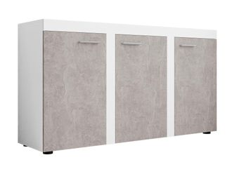 Mirjan24 Aparador Tucson 121, Blanco + Hormig&oacute;n, 82x149cm, N&uacute;mero De Puertas: 340cm, Aglomerado Laminado