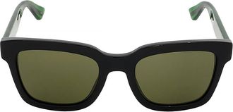 Gucci Green Square Mens Sunglasses GG0001SN 002 52