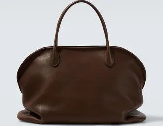 The Row Agnes 16 leather top-handle bag